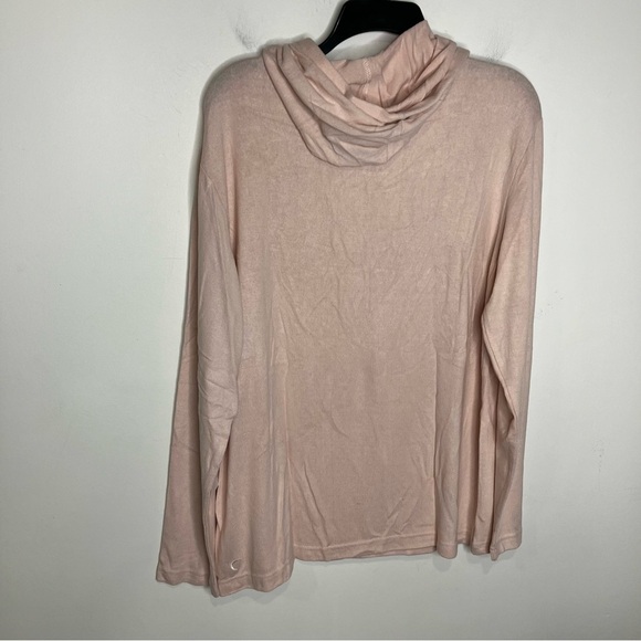 ZYIA active boyfriend hoodie loungewear peach womens size small medium large XL - Picture 6 of 7